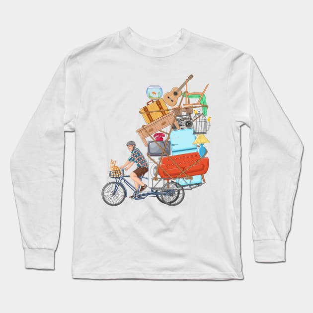 Life on the Move Long Sleeve T-Shirt by zomboy